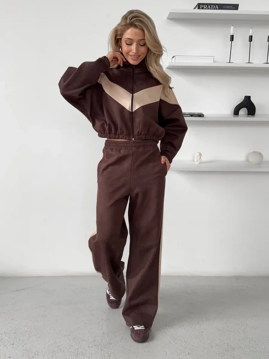 TUTA STREETWEAR DONNA COLOR BLOCK ZIP SET