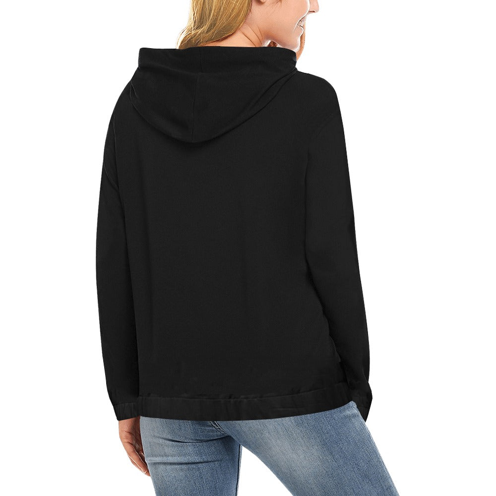 Felpa Donna con Cappuccio “Concrete Echoes Icon” – Black Edition