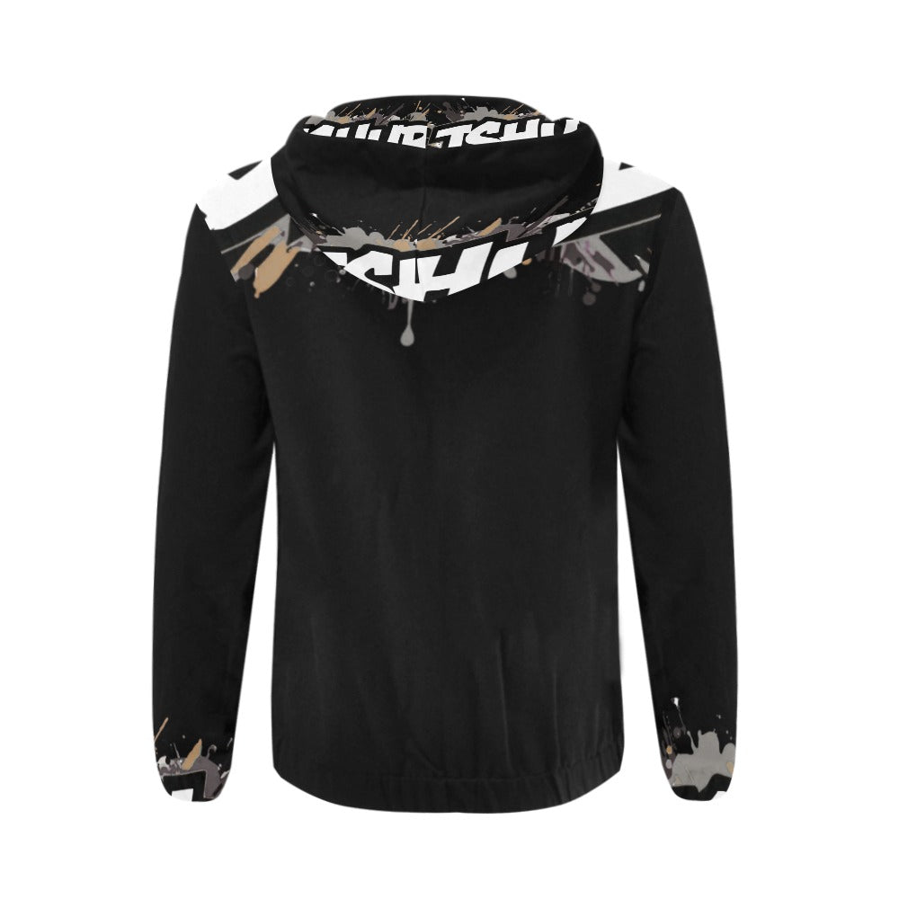 Felpa Zip Nera JSHUB MINDSET_01 More Than a Brand Its a Mindset