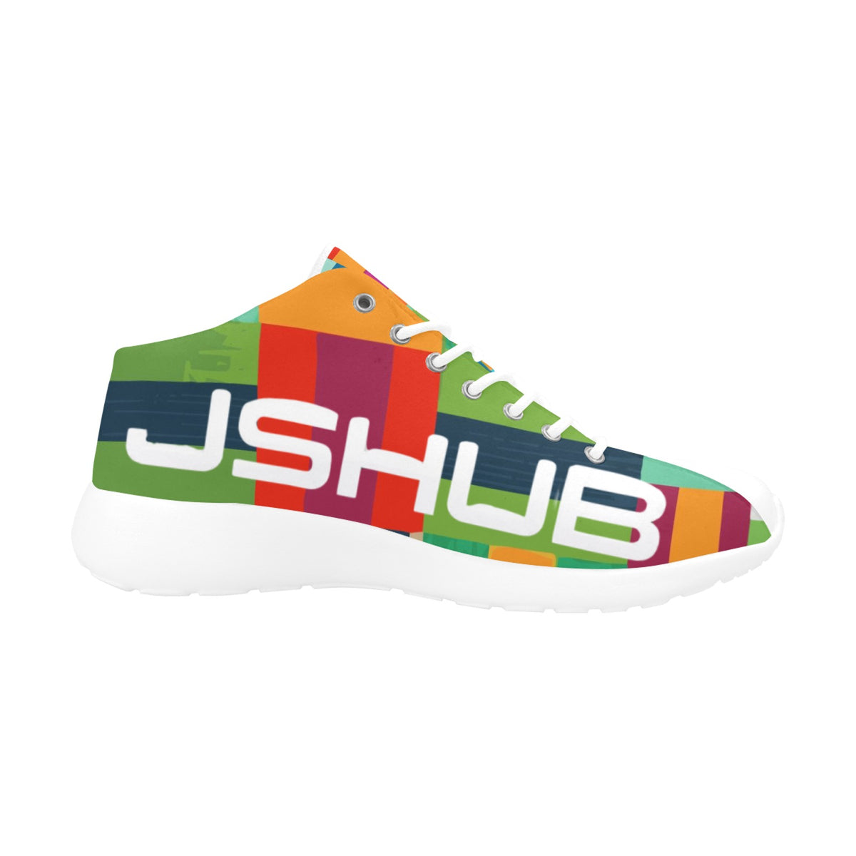 Scarpe Basket Uomo JSHUB Mosaic Blocks Mid – Sneakers Streetwear Alte