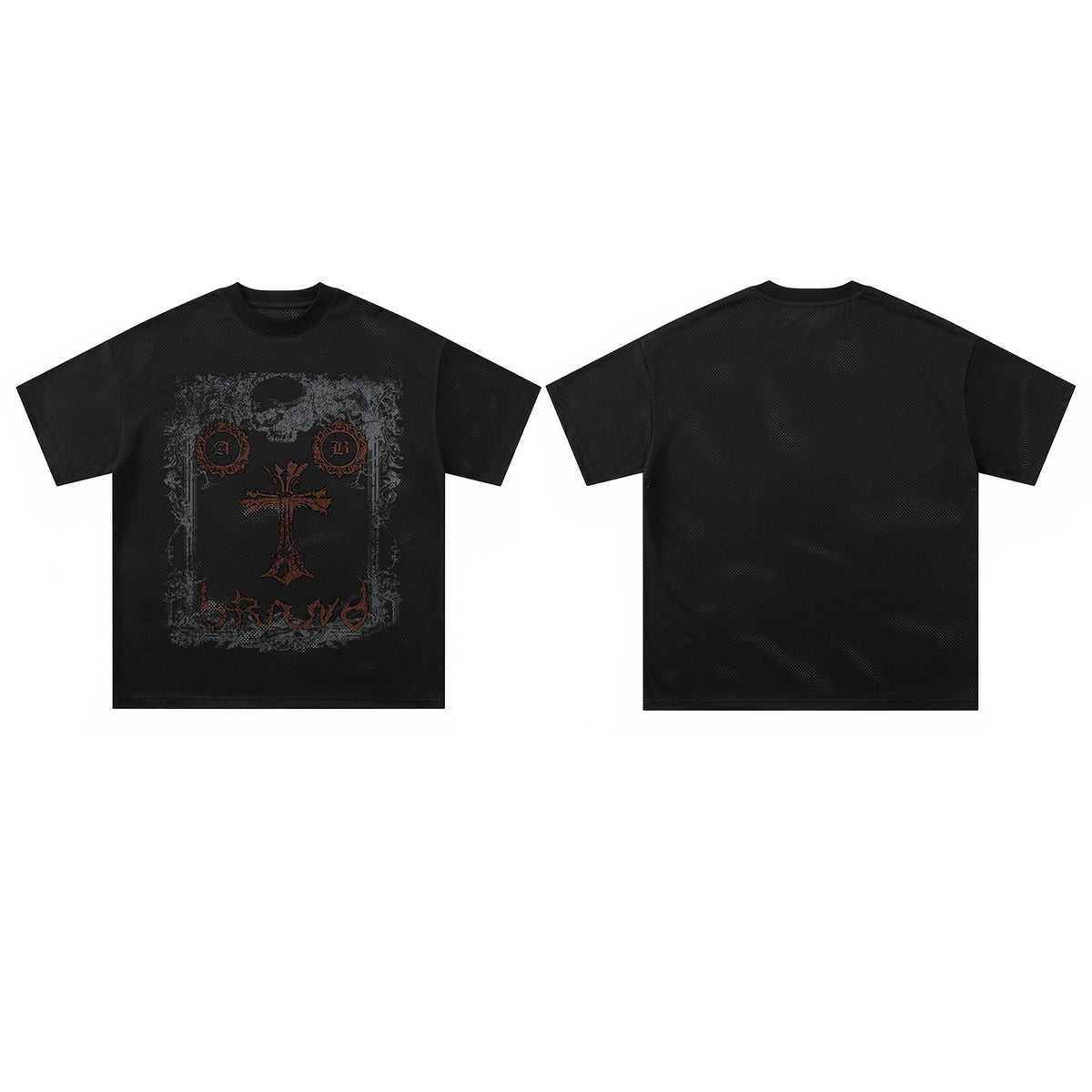 Dark Cross Mesh Tee