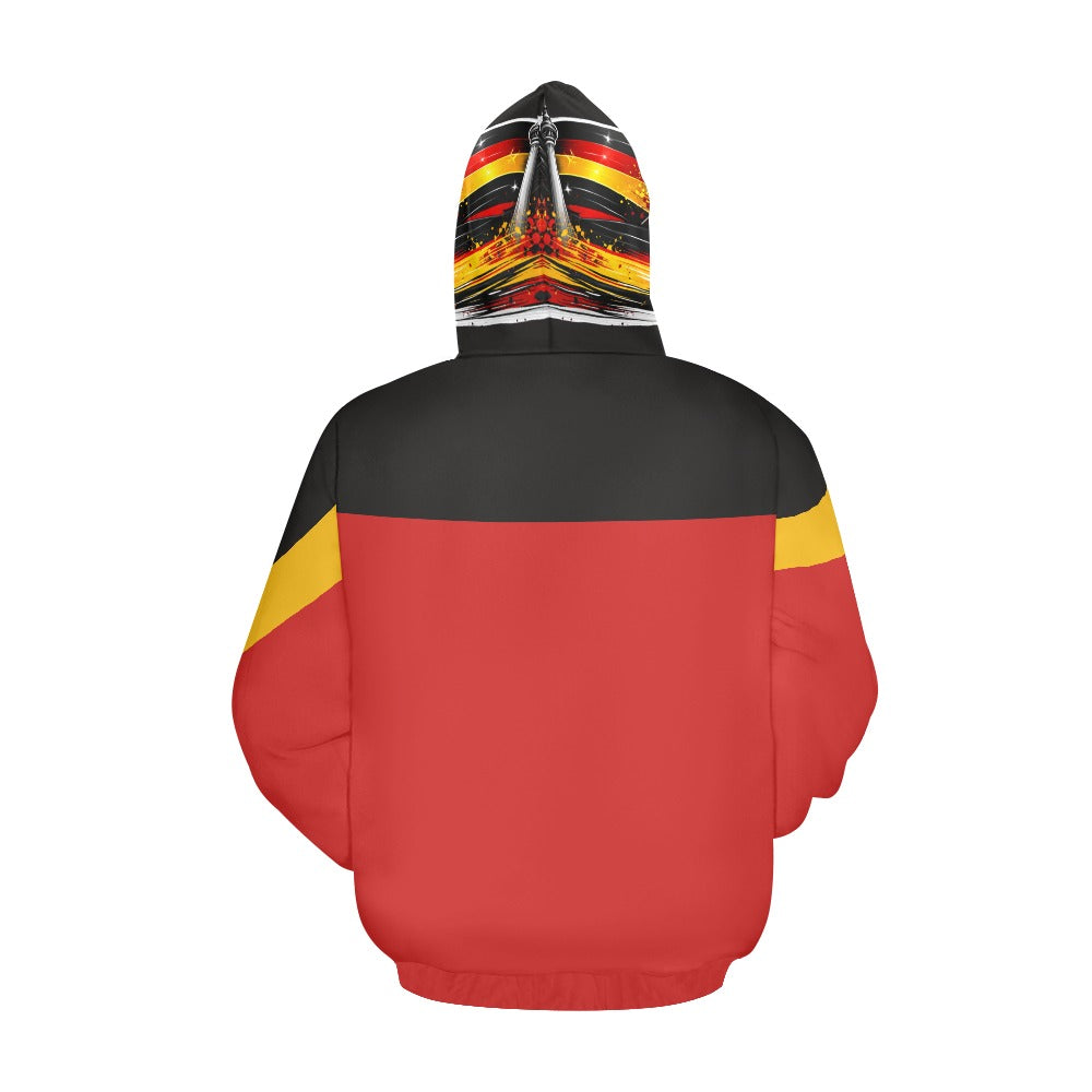 Felpa Germany Uomo Nera JSHUB Winter Nation 2026 Streetwear