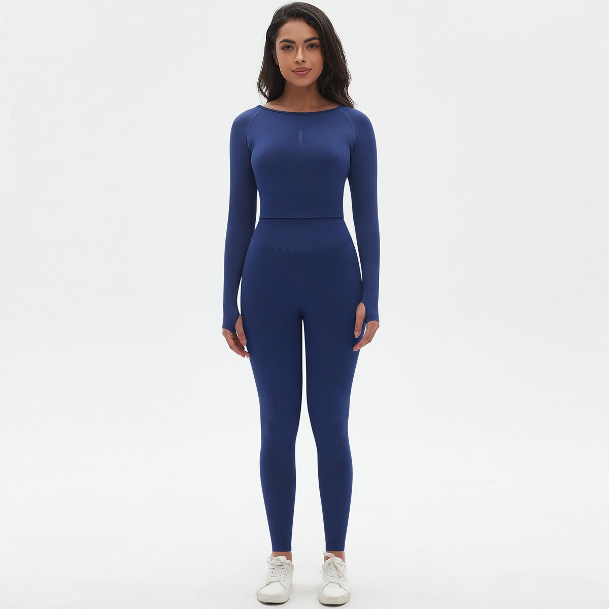 Set Donna JSHUB Yoga Sculpt Seamless Maniche Lunghe e Leggings Slim Fit