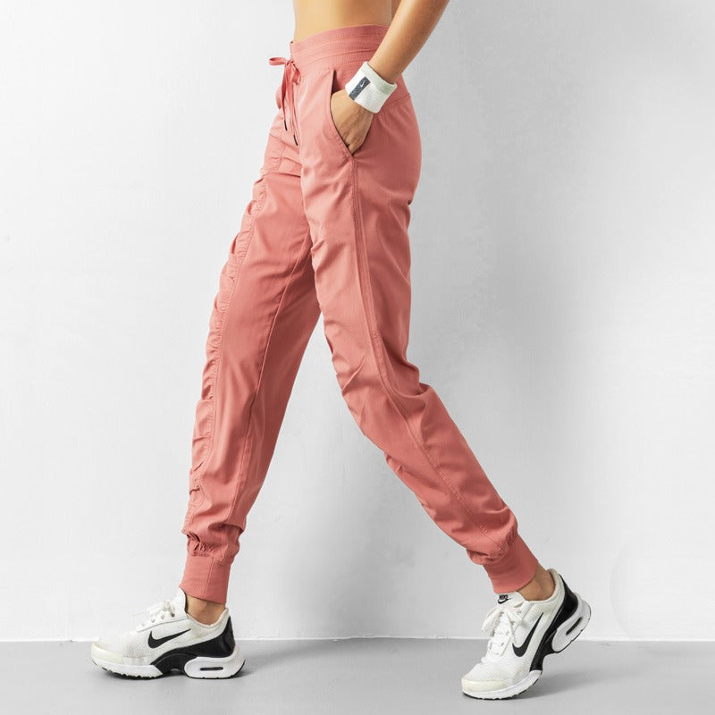 Pantaloni slim loose running fitness quick dry