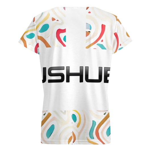 T-Shirt Donna Scollo a V Aurora Pastel | JSHUB