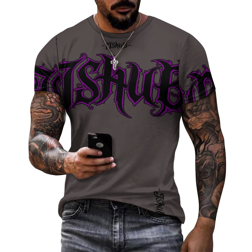T-Shirt Uomo JSHUB Signature Gothic – Logo Oversize Streetwear Premium