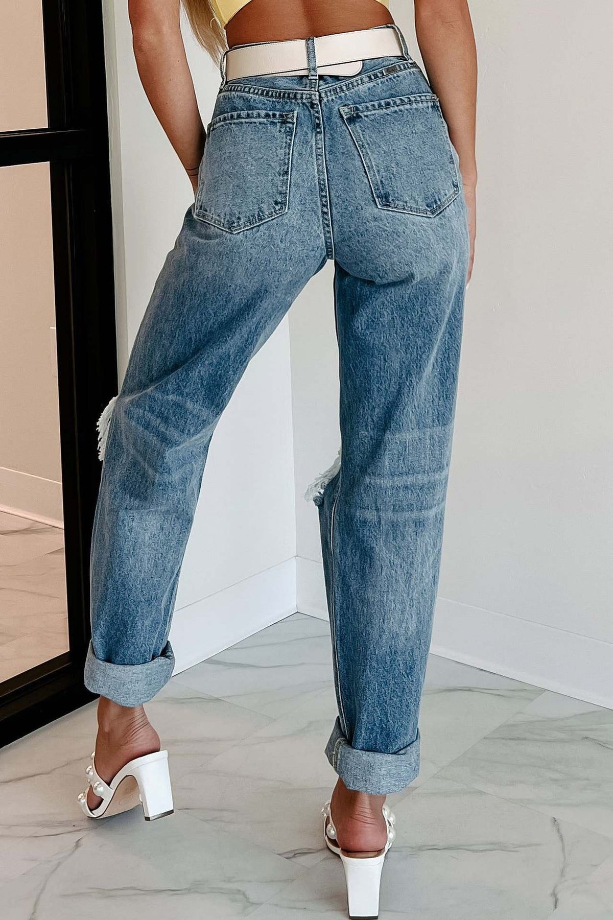 Jeans Strappati Urban Straight