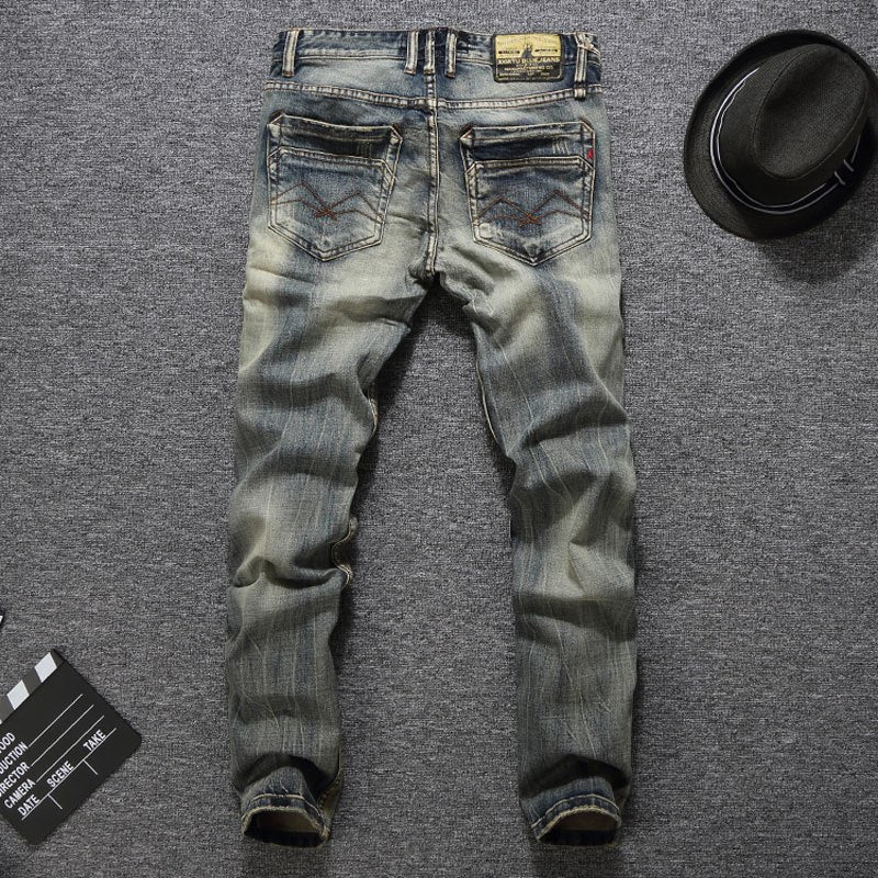 Jeans slim fit classici vintage italiano
