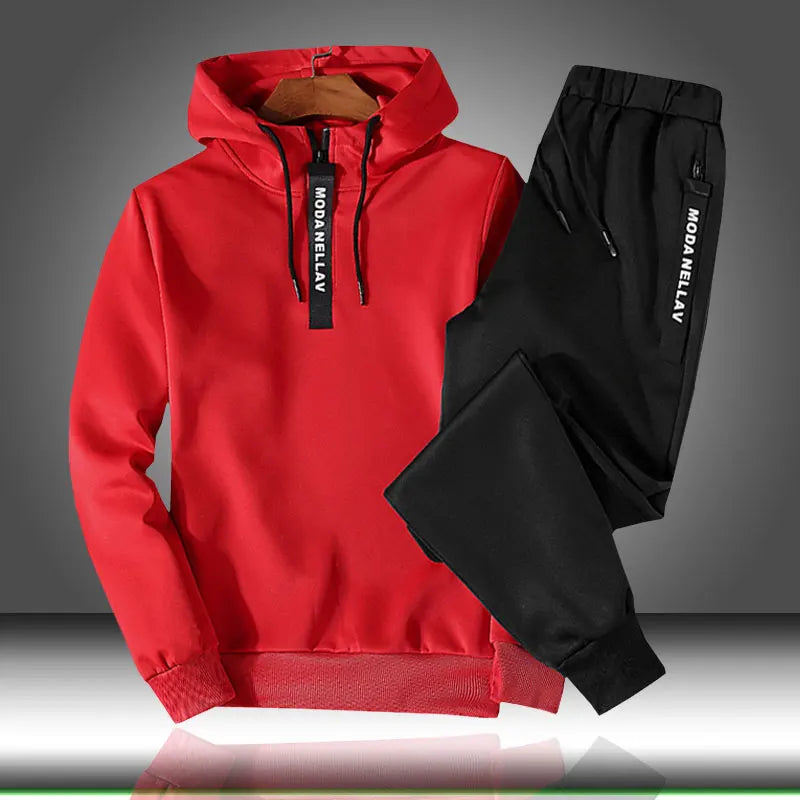 Tuta Uomo Street Sport Hoodie Set 2 Pezzi