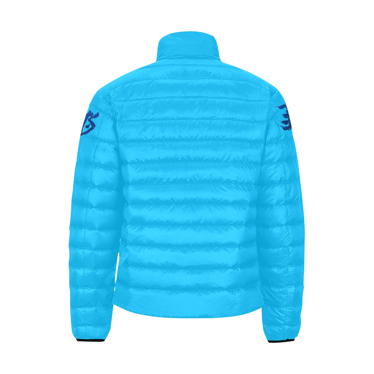 Giacca Bomber Uomo Collezione JSports Momo K46 Ocean Drift ArmTag JSHUB – Base Deepsky Blu con Stampa e Tag Spalle Blu Scuro Sfumati