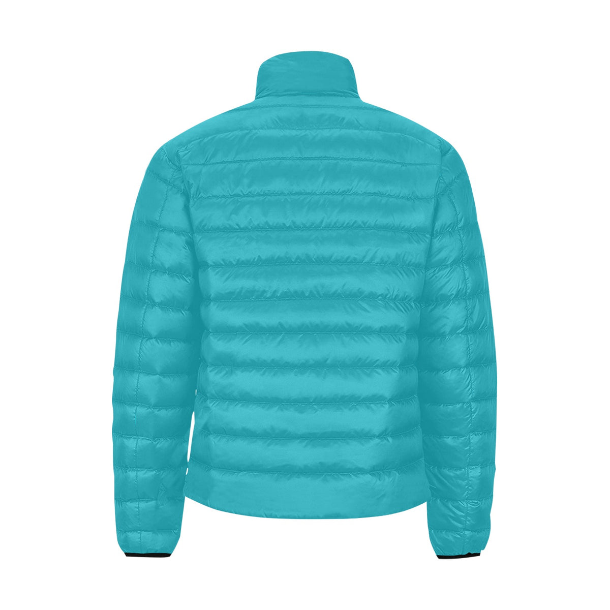 Giacca Bomber Uomo Collezione JSports K27 Skyline Ink JSHUB – Base Turchese con Stampa Bianca Contornata di Nero