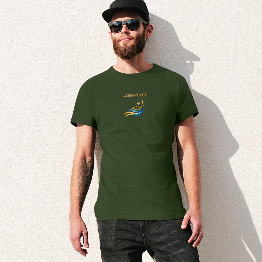T-Shirt Uomo JSHUB Solar Motion Olive Green – Collezione Sunwave