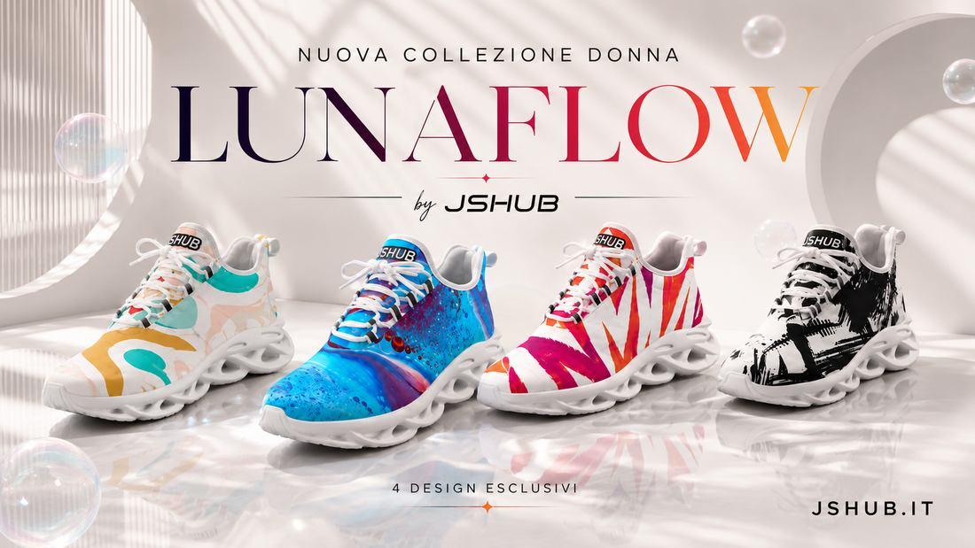LUNAFLOW DONNA: nasce la nuova collezione di sneakers firmata JSHUB
