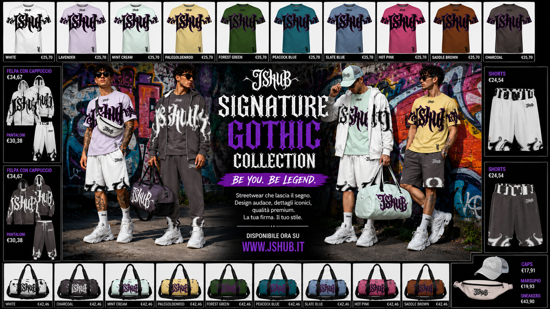 Signature Gothic Collection: la nuova collezione streetwear firmata JSHUB è online