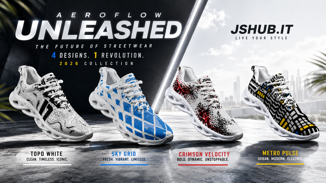 AEROFLOW™ by JSHUB: la nuova collezione di sneakers uomo tra design, comfort e personalità