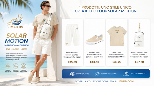 Nasce la Collezione Uomo Solar Motion di JSHUB: il tuo outfit estivo completo è finalmente online