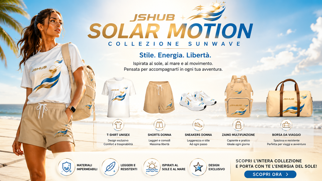 Solar Motion: la nuova collezione estiva JSHUB che unisce stile, comfort e outfit coordinati