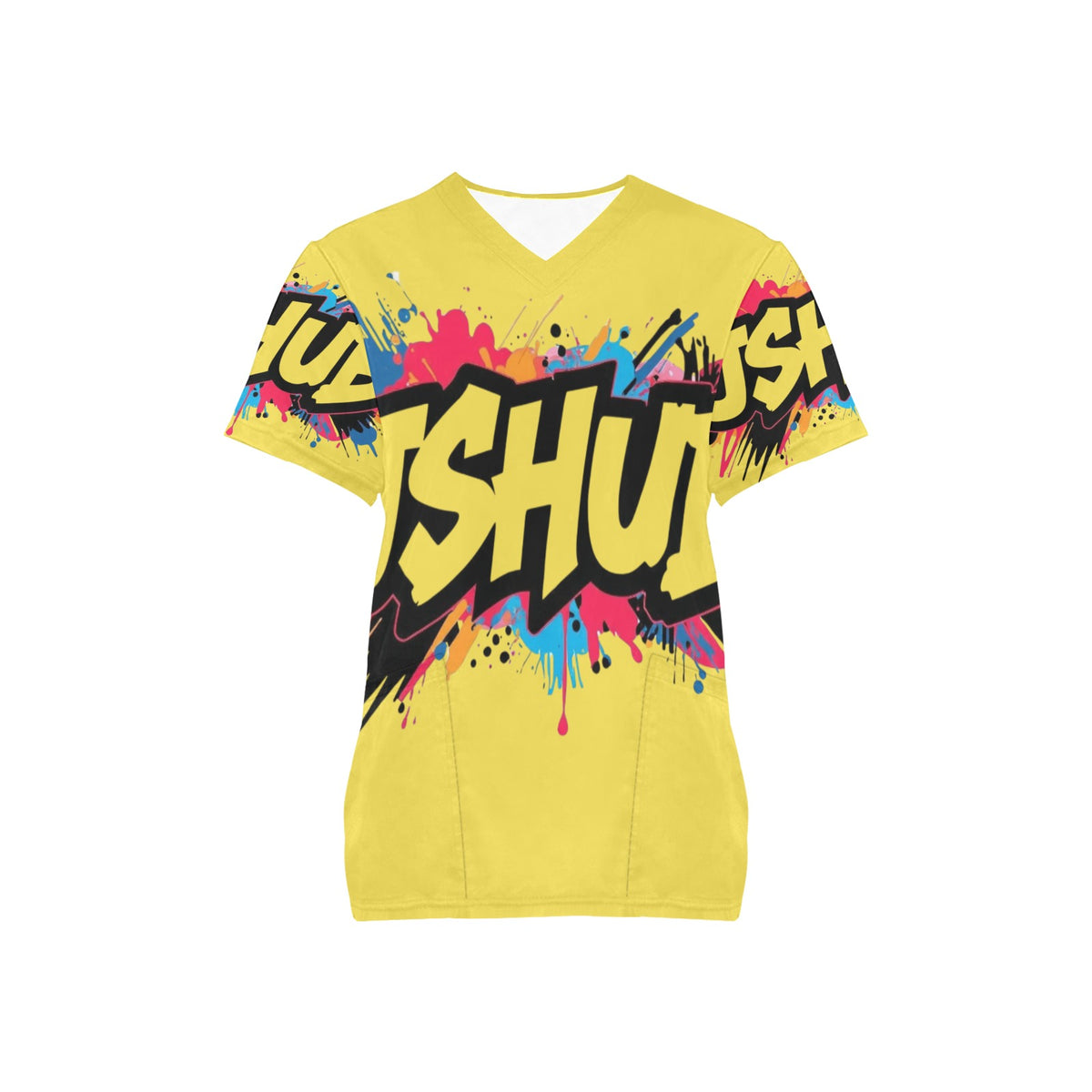 T-shirt Scrub Unisex JSHub Logo Multicolor All-Over – Urban Style 2025