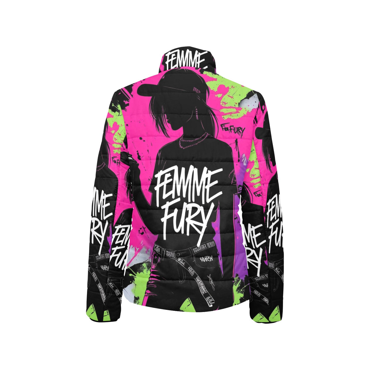 Giacca imbottita donna Femme Fury colletto rialzato