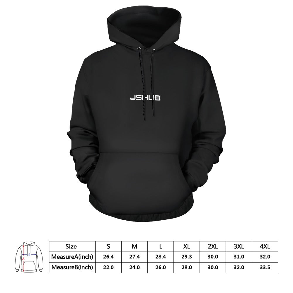 Felpa Uomo JSHUB Urban Grid SS26 Hoodie Streetwear Minimal