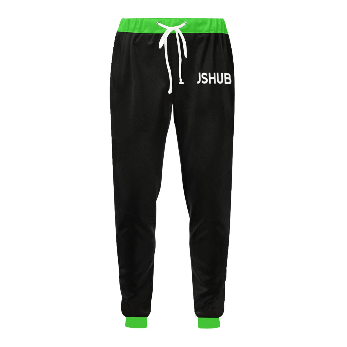 JS HUB Motion Core Pants Uomo Streetwear Nero Calf Graphic