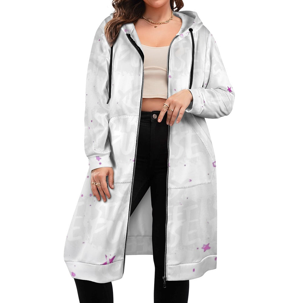 Felpa lunga donna “Cosmic Flow” – Collezione JS Street Pulse
