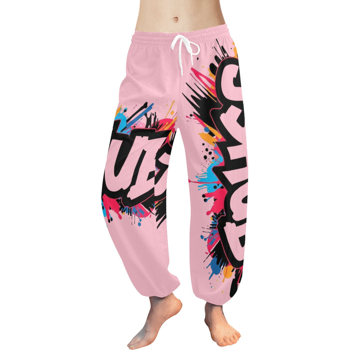 Pantaloni Harem Donna JSHub – Stile Casual con Stampa All-Over