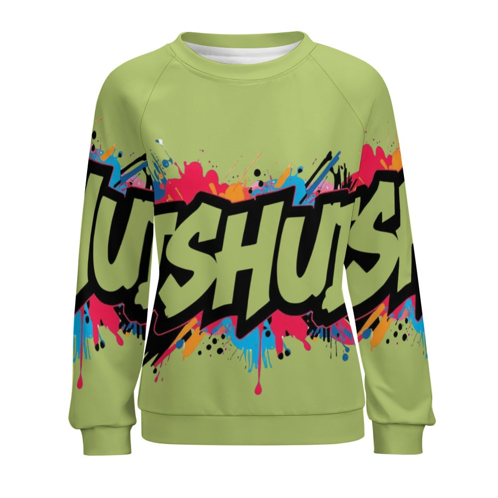 Felpa Donna JSHub Multicolor – Stile Streetwear con Graffiti All-Over
