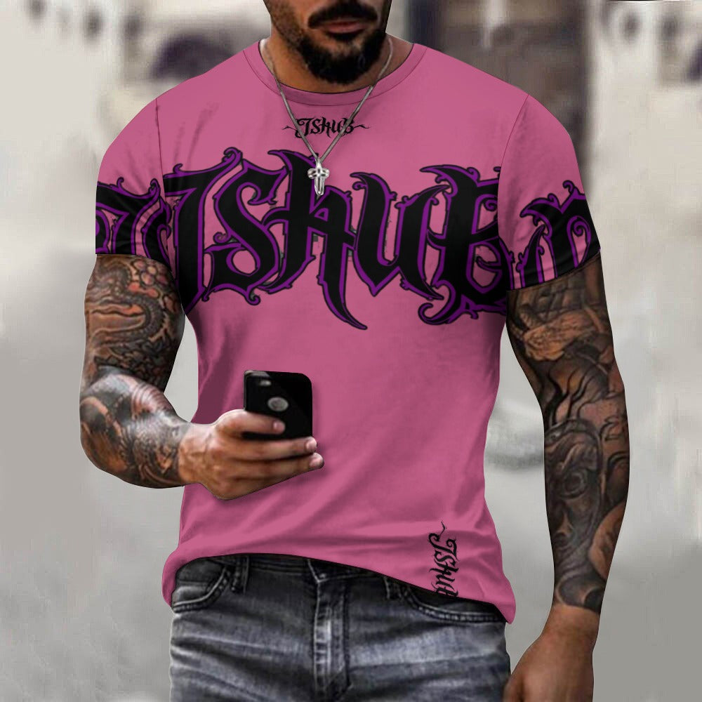 T-Shirt Uomo JSHUB Signature Gothic – Logo Oversize Streetwear Premium