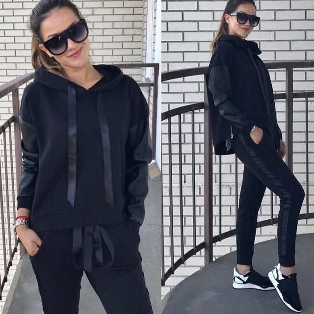 Tuta Street Edge PU Zip – Hooded Set Felpa + Jogger
