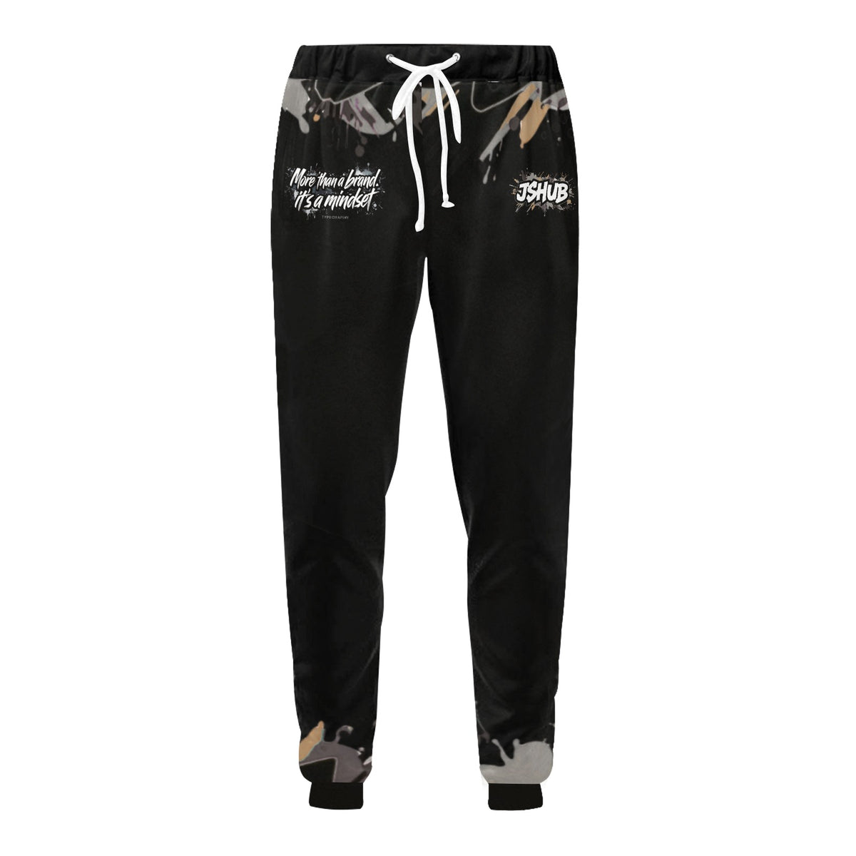 Pantaloni Neri Larghi Uomo JSHUB MINDSET_01 More Than a Brand Its a Mindset