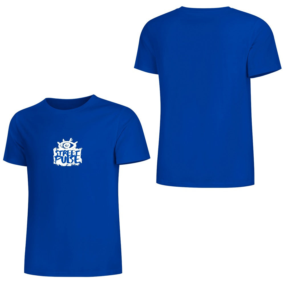 T-shirt uomo “JS Street Pulse” – Blu con logo bianco