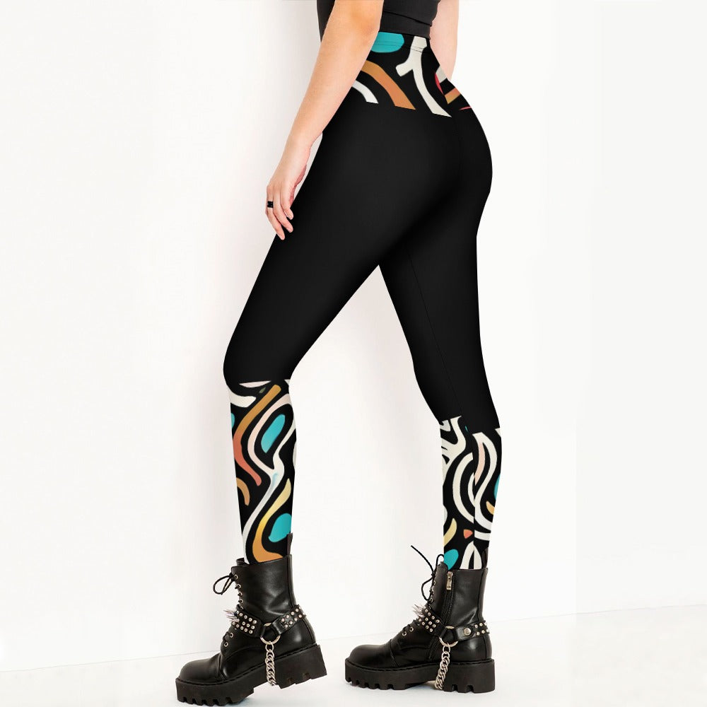 Leggings Donna Vita Alta JSHUB – Aurora Pastel