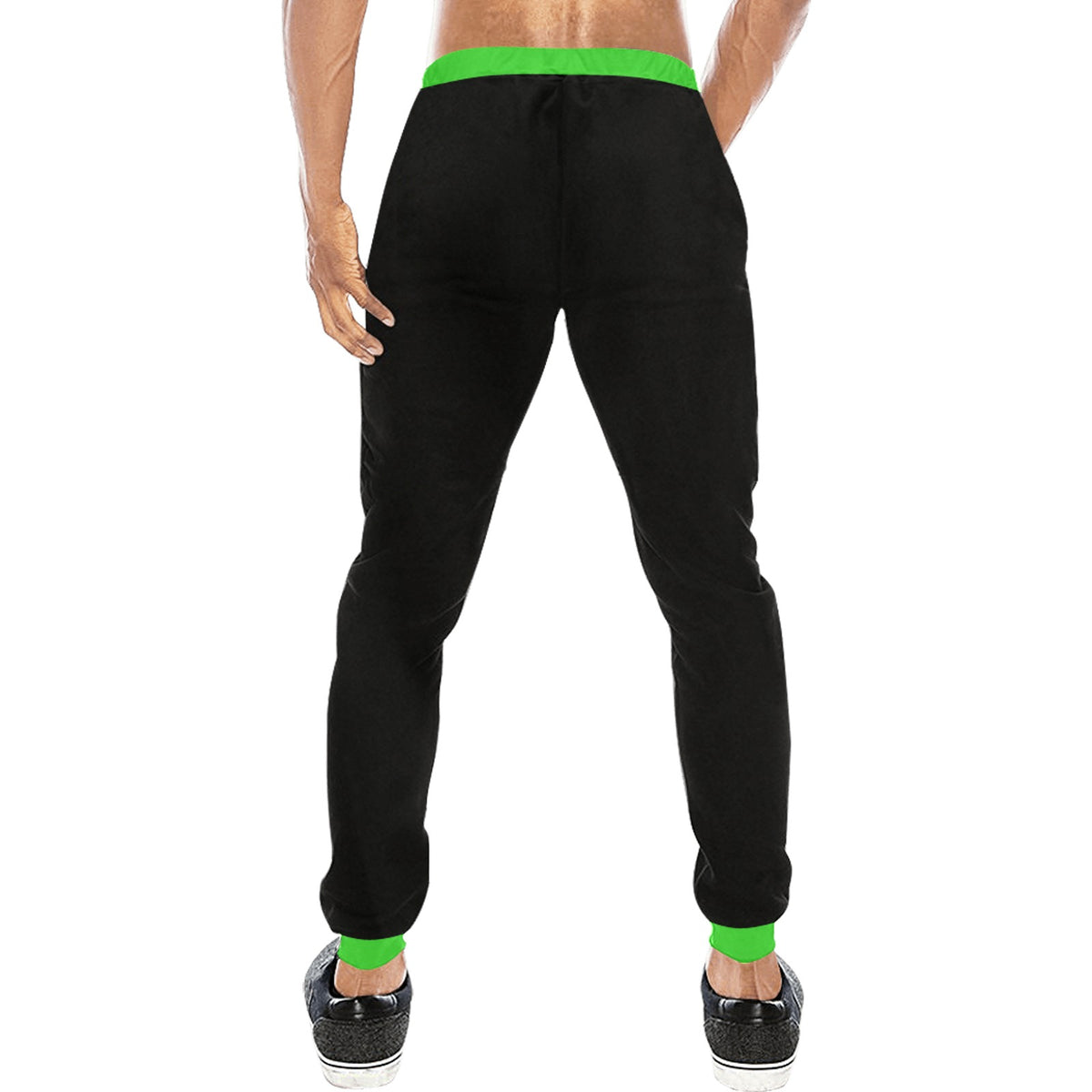 JS HUB Motion Core Pants Uomo Streetwear Nero Calf Graphic