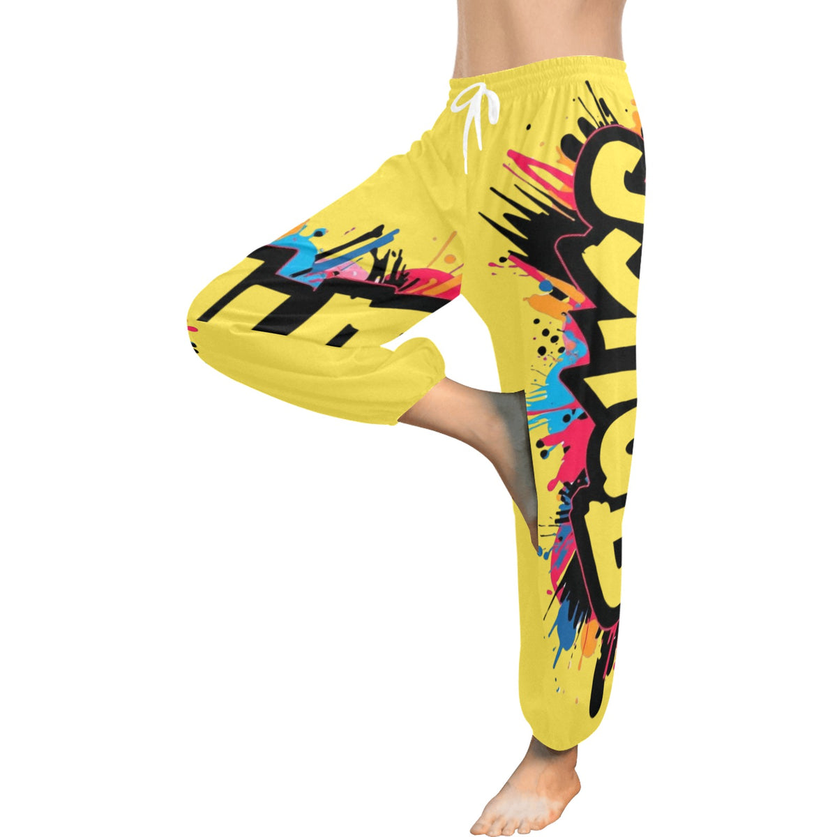 Pantaloni Harem Donna JSHub – Stile Casual con Stampa All-Over