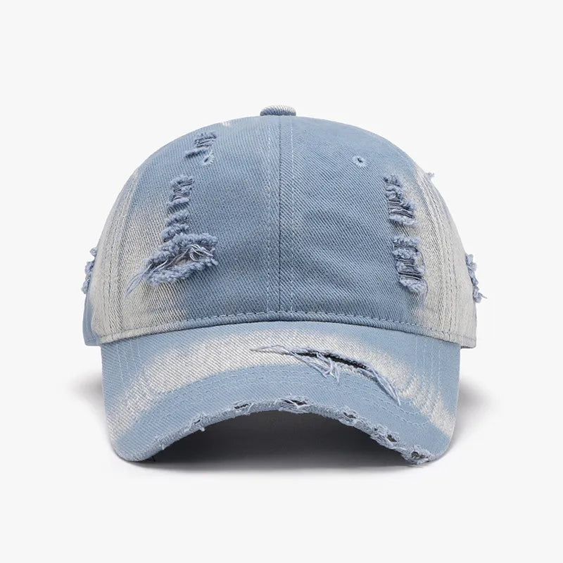 Distressed Berretto da baseball regolabile