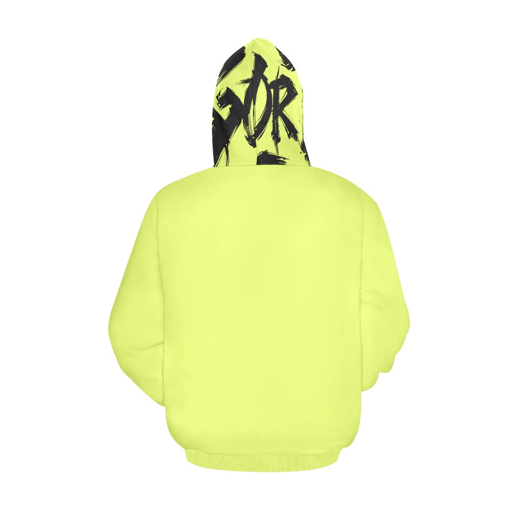 Felpa con cappuccio MOMO Bloom – Neon Sunrise