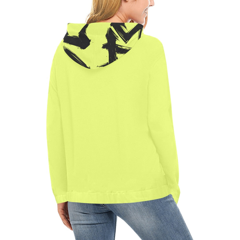 Felpa con cappuccio MOMO Bloom – Neon Sunrise