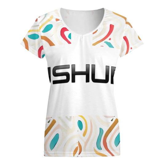 T-Shirt Donna Scollo a V Aurora Pastel | JSHUB