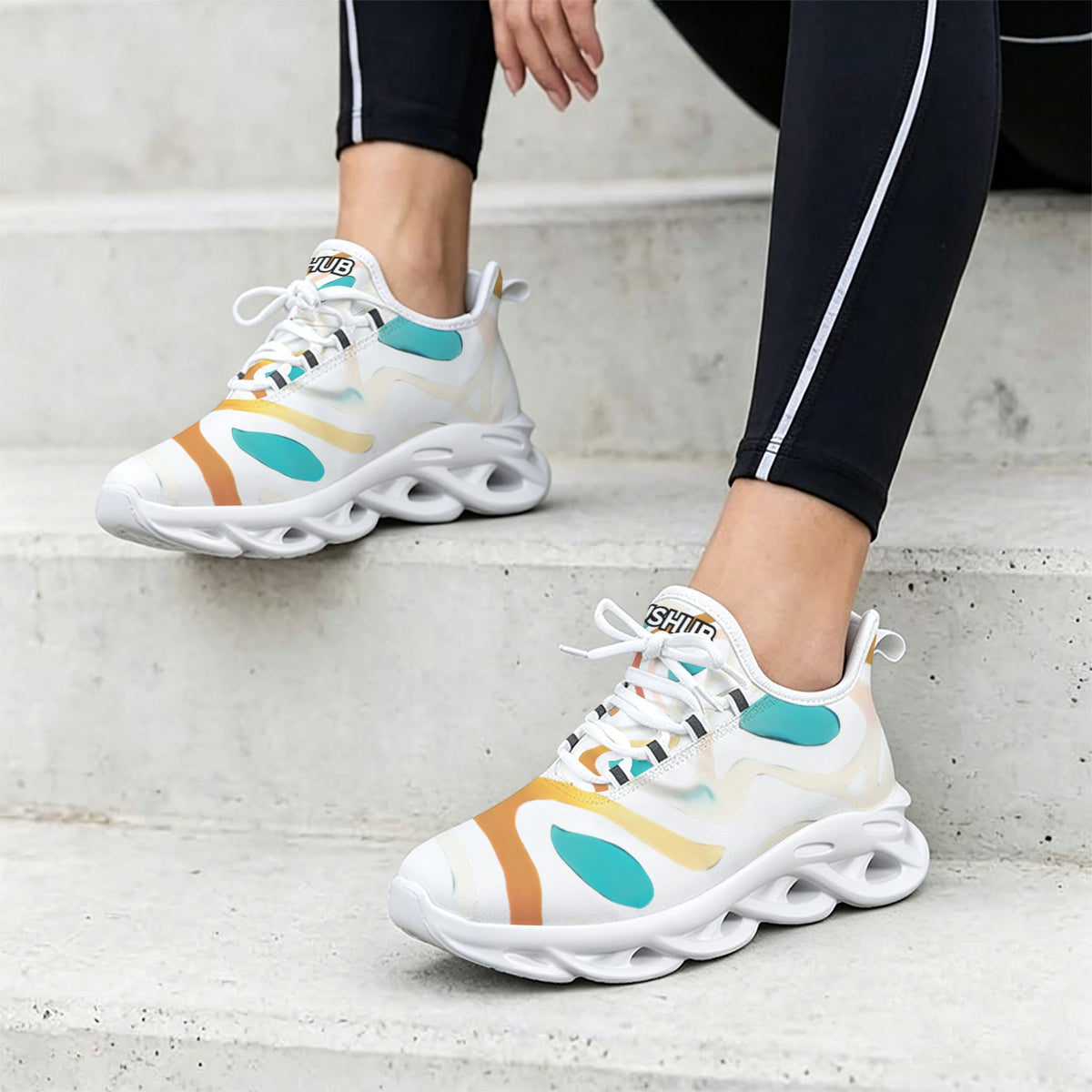 Sneakers Donna JSHUB LunaFlow Aurora Pastel – Leggere, Traspiranti con Suola EVA Intrecciata