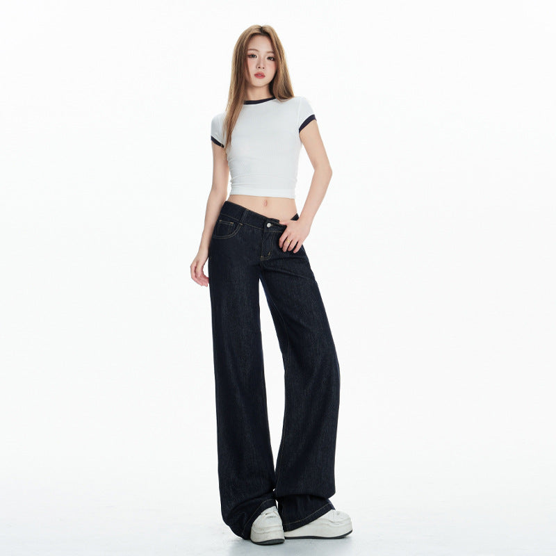 Jeans donna FlowDrape Straight Tromba