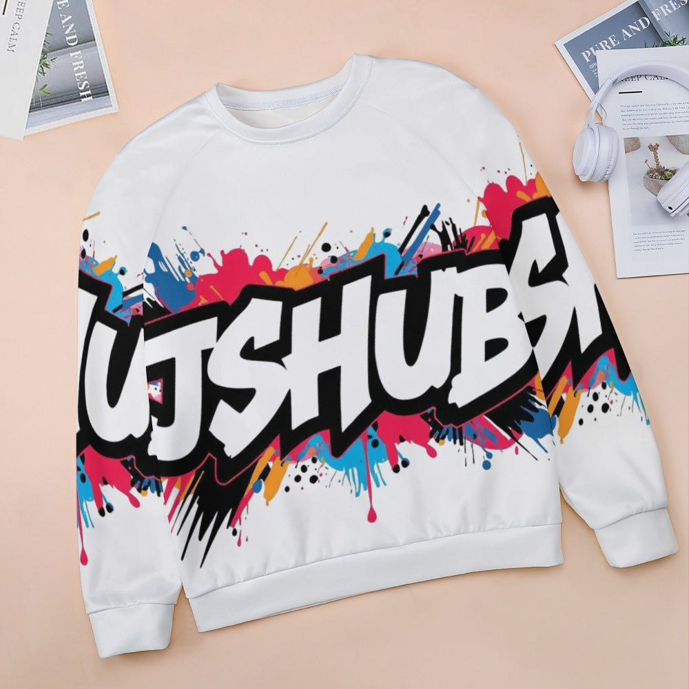 Felpa Donna JSHub Multicolor – Stile Streetwear con Graffiti All-Over