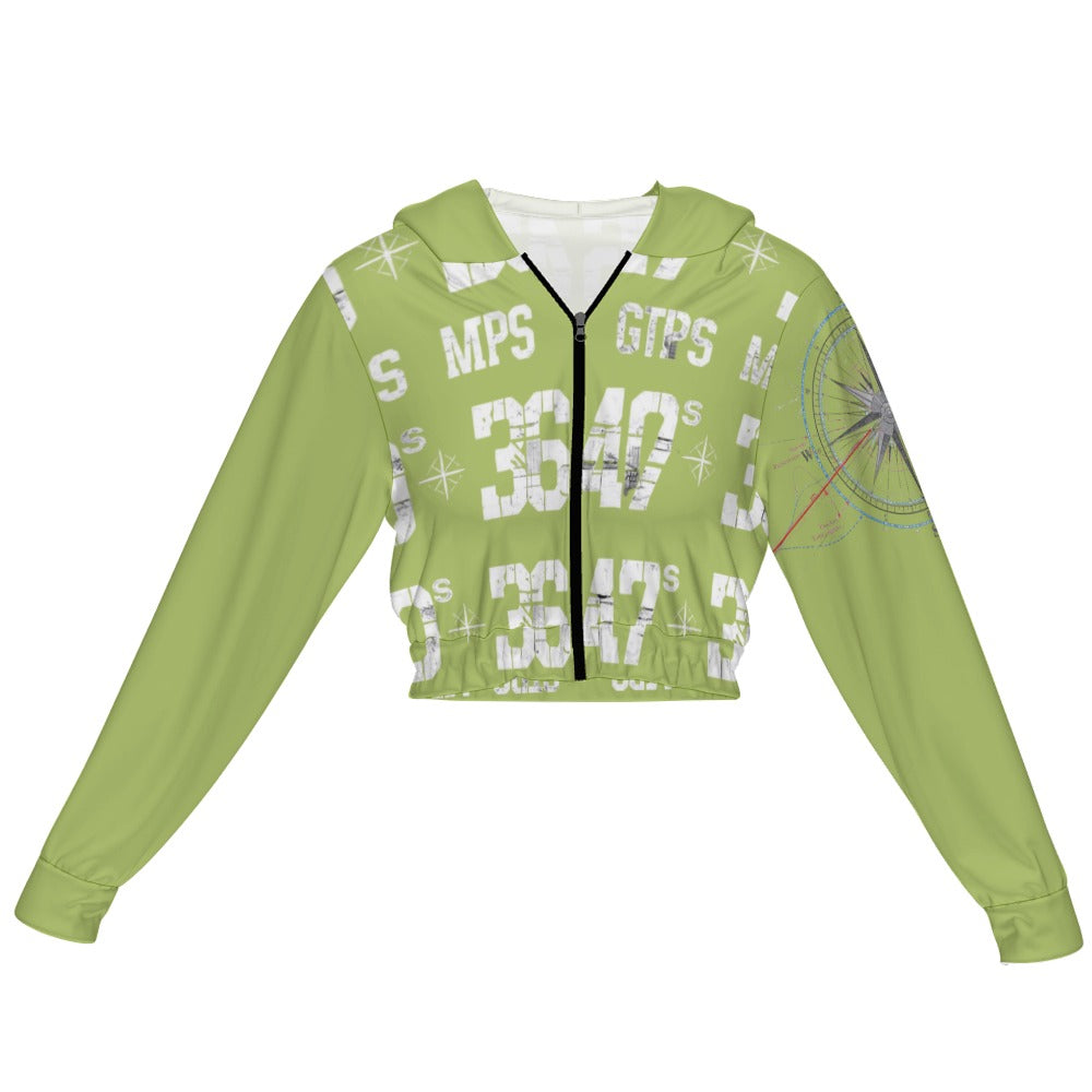 Giacca Cropped Donna JSHUB Urban Grid SS26 Zip Hoodie