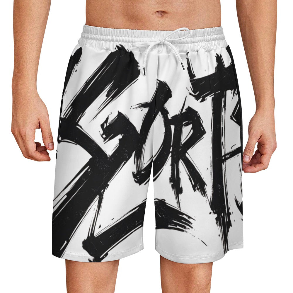 Bermuda Uomo MOMO JSPORTS H30 Signature White Graffiti JSHUB – Edizione Limitata