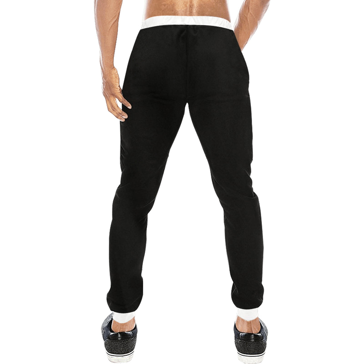 Pantaloni Uomo JSHUB Signature nero Loose Fit Stampa Logo