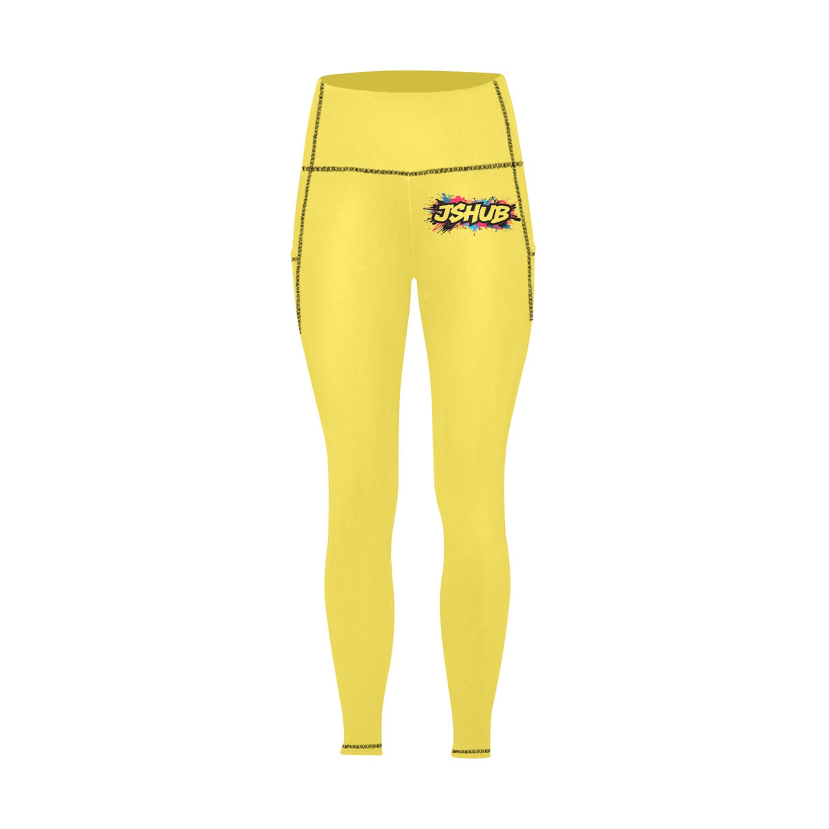 Leggings Donna JSHub All-Over con Tasche – Collezione Urban Streetwear 2025
