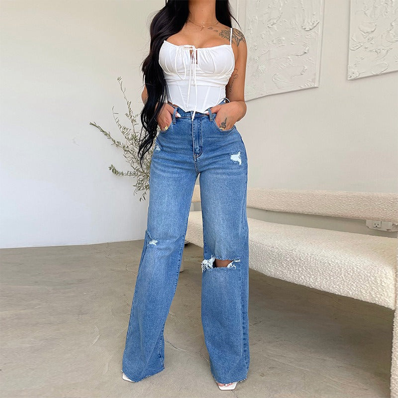 jeans strappati vintage