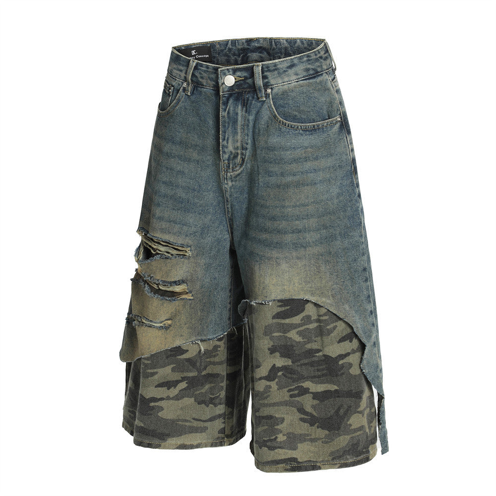 Bermuda Denim Post-Apocalittici Patchwork