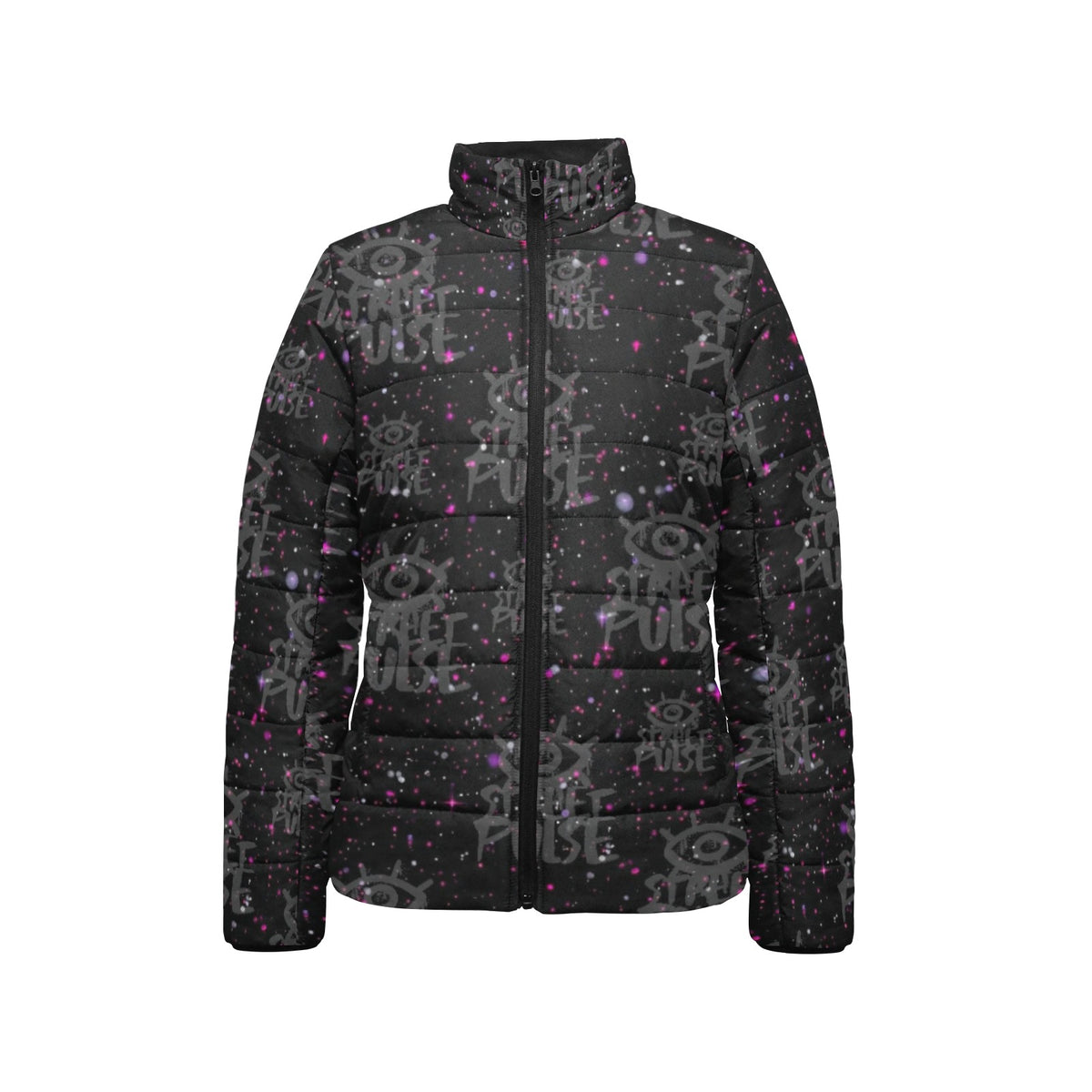 Giacca imbottita donna JS Street Pulse nera colletto rialzato