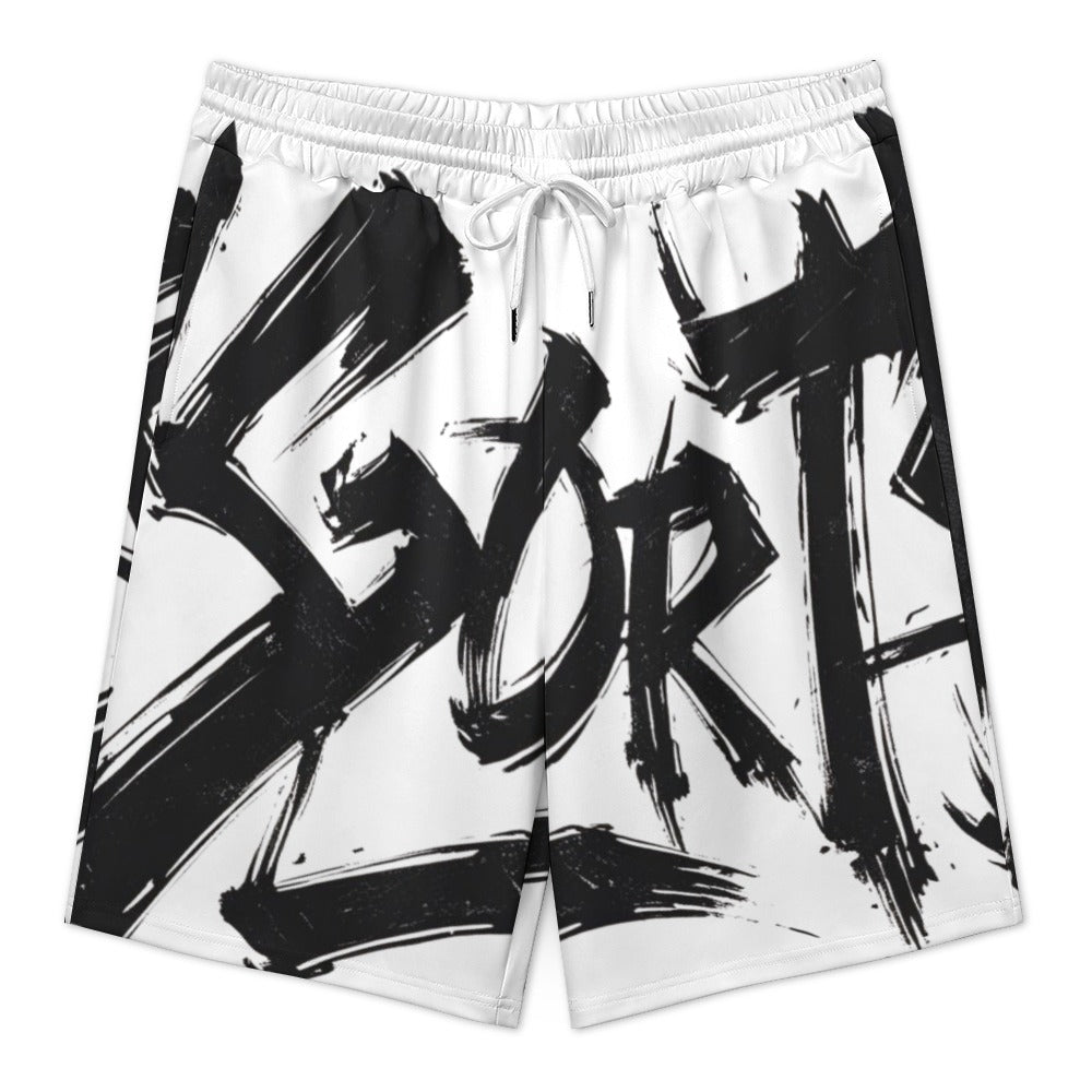 Bermuda Uomo MOMO JSPORTS H30 Signature White Graffiti JSHUB – Edizione Limitata